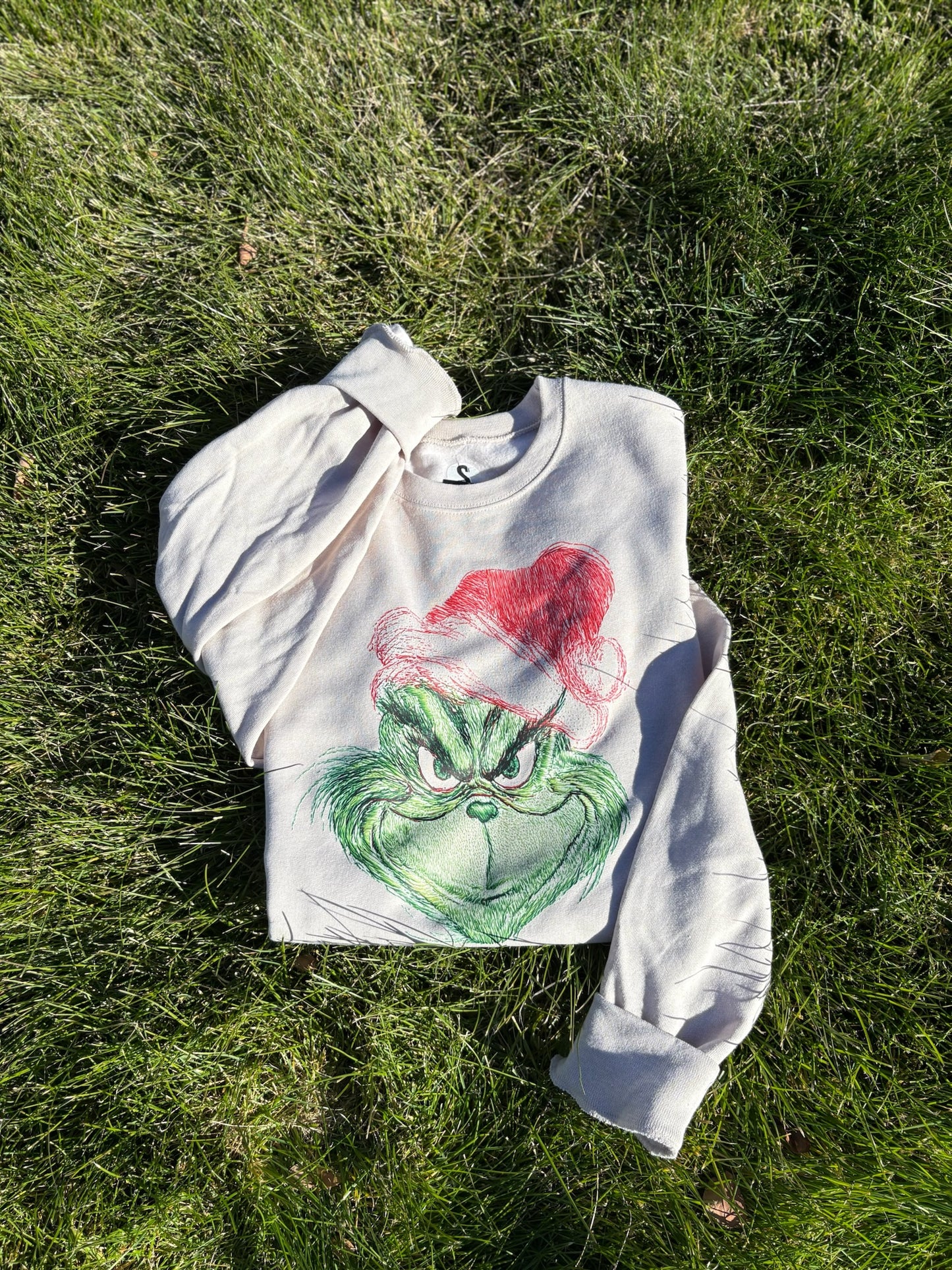 Grinch Face Crewneck Sweatshirt