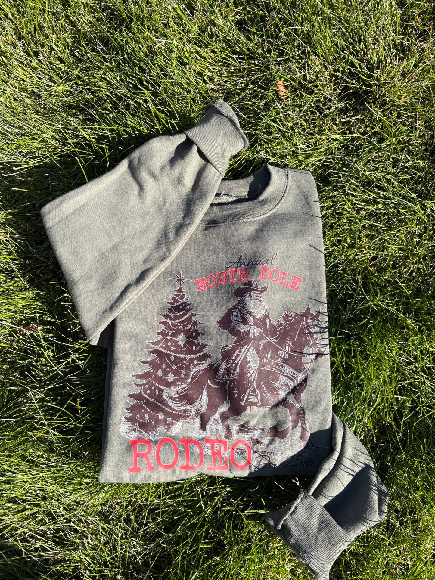 North Pole Rodeo Crewneck Sweatshirt