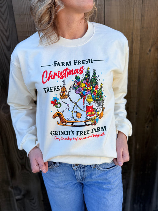 Grinch Tree Farm Crewneck Sweatshirt